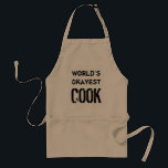Der beste Koch der Welt | Funny Grillen Schürze fü<br><div class="desc">Weltmarkt-Koch | Funny Grillen Schürze für Männer. Grillgeschenk für Männer. Niedliche Geburtstag Geschenkidee für Vater,  Onkel,  Großvater,  Bruder,  Ehemann,  Sohn etc. Barbeque Schürze in beige-gelb und weiß. Vintage Typografie.</div>