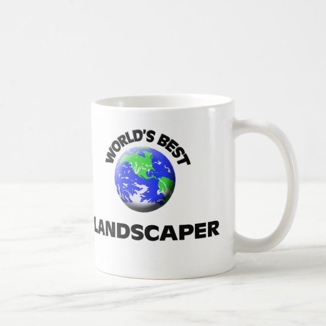 Der beste Landschaftsgestalter der Welt Kaffeetasse (Rechts)
