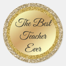 der beste Lehrer aller Zeiten, goldmetallische Gli