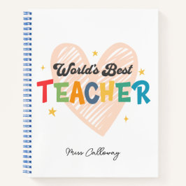 Der beste Lehrer der personalisierten Welt Notizbuch