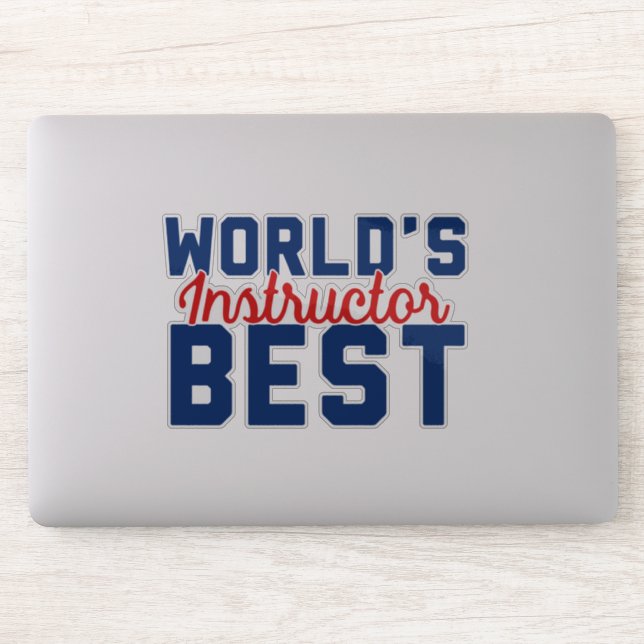 Der beste Lehrer der Welt Aufkleber (Computer)