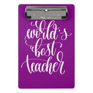 Der beste Lehrer der Welt Mini Klemmbrett
