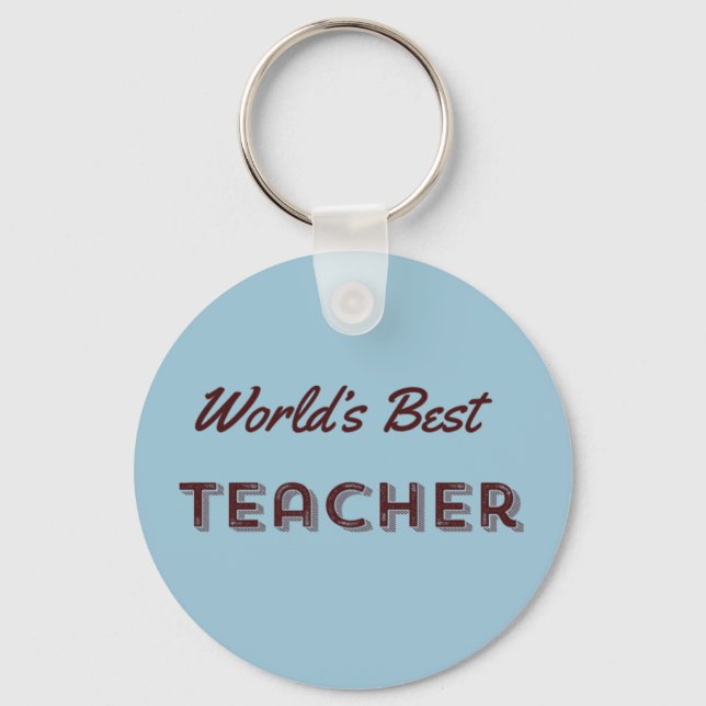 Der beste Lehrer der Welt Schlüsselanhänger (Vorderseite)