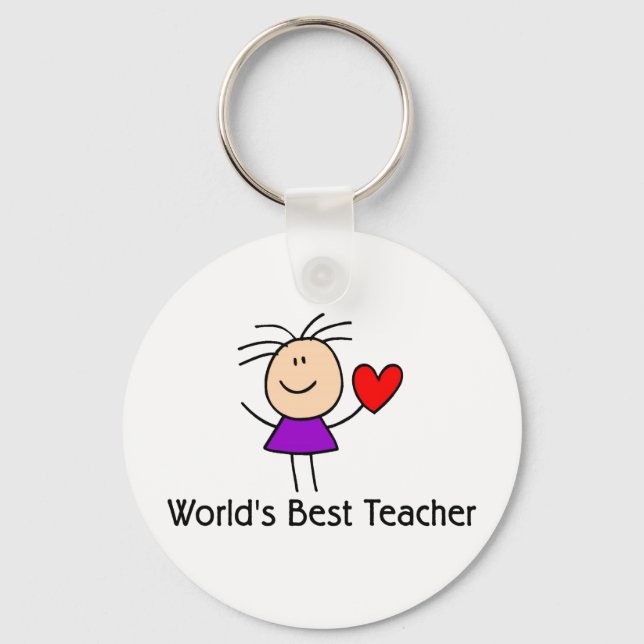Der beste Lehrer der Welt Schlüsselanhänger (Vorderseite)