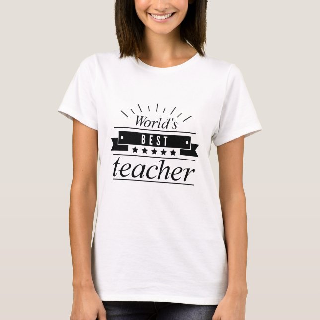 Der beste Lehrer der Welt T-Shirt (Vorderseite)