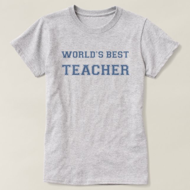 Der beste Lehrer der Welt T-Shirt (Design vorne)