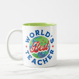 Der beste Lehrer der Welt Zweifarbige Tasse