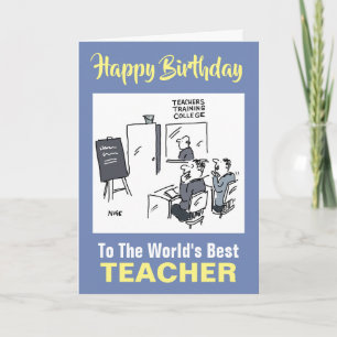Der beste Lehrer des Wortes - Happy Birthday Karte
