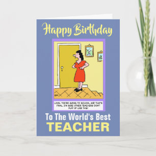 Der beste Lehrer des Wortes - Happy Birthday Karte