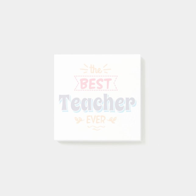 Der beste Lehrer überhaupt Post-it Klebezettel (Vorderseite)