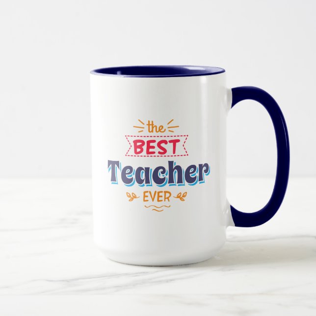 Der beste Lehrer überhaupt Tasse (Rechts)