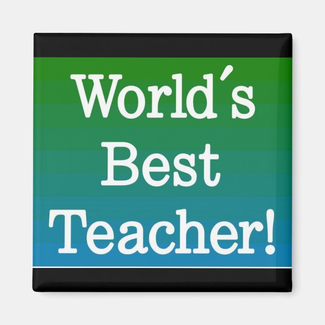 Der beste Lehrermagnet der Welt Magnet (Vorne)