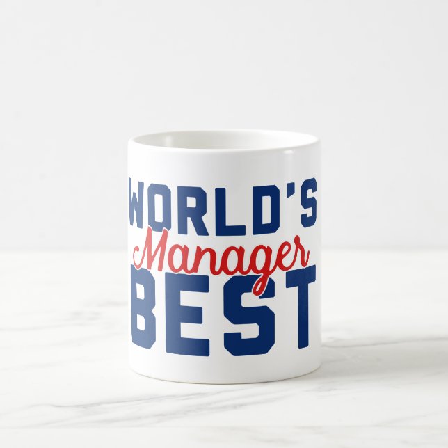 Der beste Manager der Welt Kaffeetasse (Mittel)
