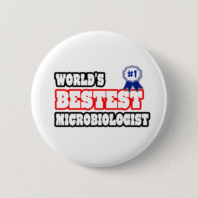 Der beste Mikrobiologe der Welt Button (Vorderseite)
