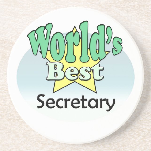 Der beste Minister der Welt Getränkeuntersetzer (Vorne)