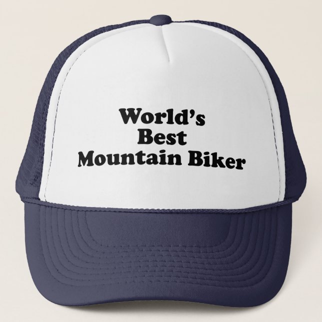 Der beste Mountainbiker der Welt Truckerkappe (Vorderseite)