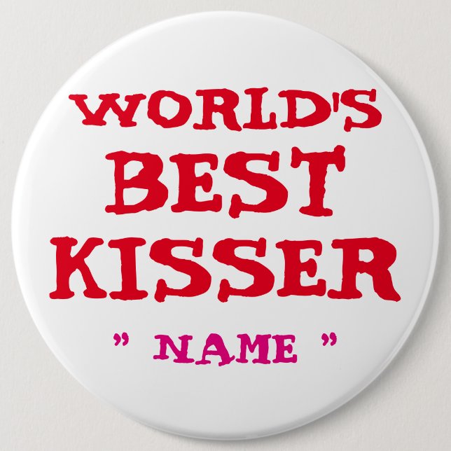 Der BESTE MUND kundenspezifische Bachelorette WELT Button (Vorderseite)