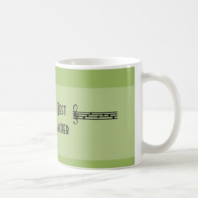 Der beste Musiklehrer der Welt Kaffeetasse (Rechts)