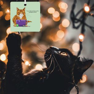 Der beste Muttertag der Katze Ornament Aus Metall