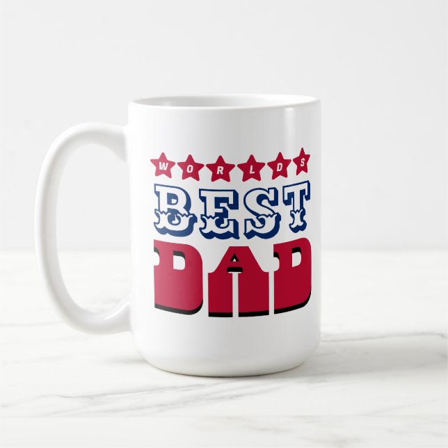 Der beste Name und das beste Foto der Welt für Vat Kaffeetasse (Links)