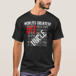 Der beste Onkel aller Welt der größte Onkel Nr. 1  T-Shirt