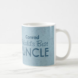 Der beste ONKEL blauer Grunge der Welt Kaffeetasse
