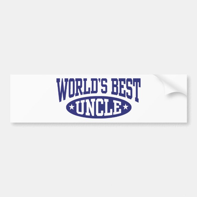 Der beste Onkel der Welt Autoaufkleber (Vorne)