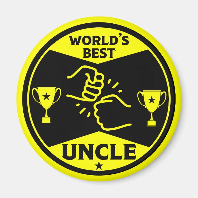 Der beste Onkel der Welt Magnet (Vorne)