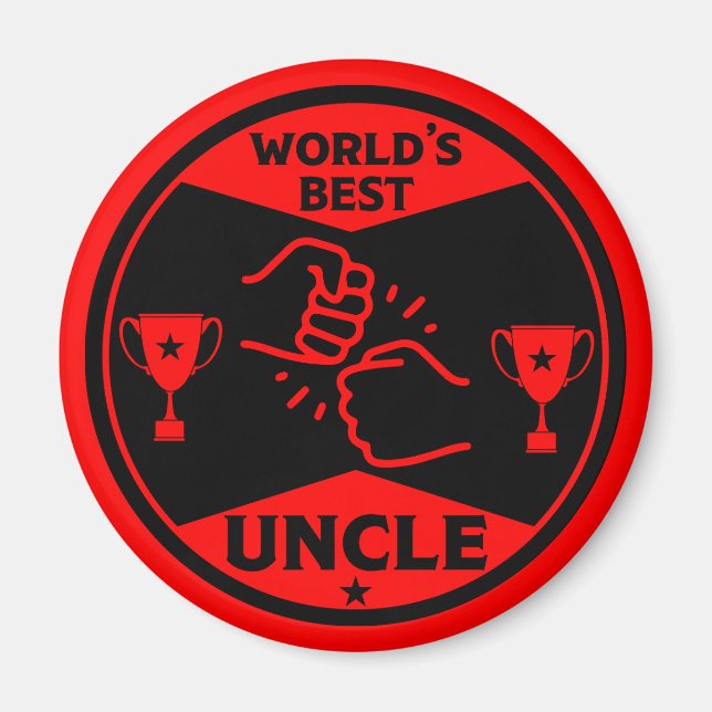 Der beste Onkel der Welt Magnet (Vorne)