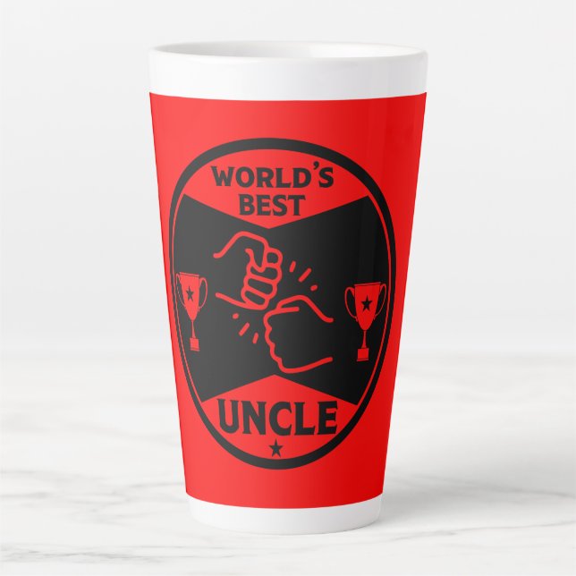 Der beste Onkel der Welt Milchtasse (Vorderseite)