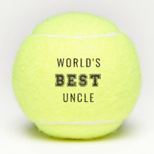 Der beste Onkel der Welt Mit Monogramm Tennisbälle