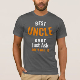 Der beste Onkel je. Personalisieren des T - Shirt