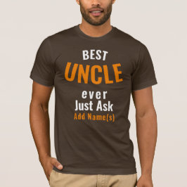 Der beste Onkel je. Personalisieren des T - Shirt
