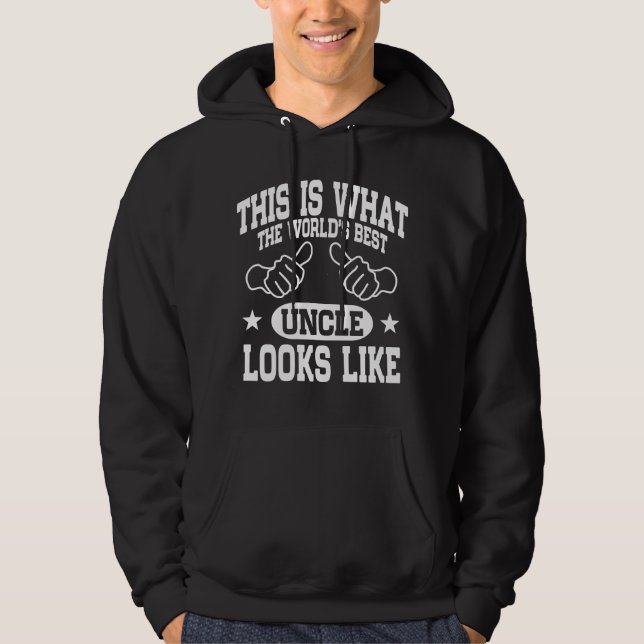 Der beste Onkel Looks Like der Welt Hoodie (Vorderseite)