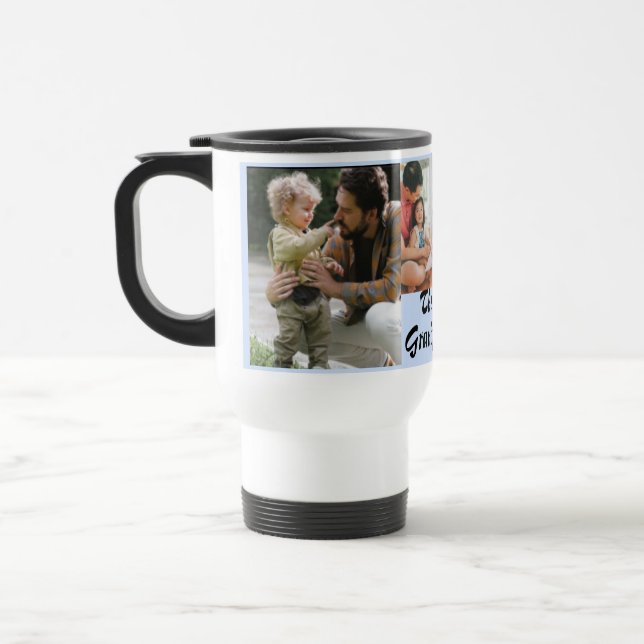 Der beste Opa aller 4 Fotos Himmel Reisebecher (Links)