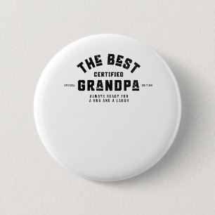 Der beste Opa. Immer bereit für einen Schluck und Button