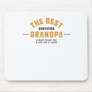 Der beste Opa. Immer bereit für einen Schluck und Mousepad
