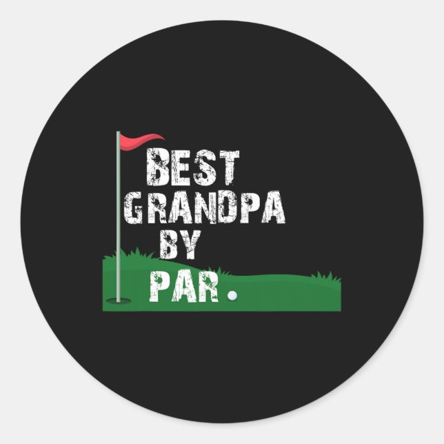 Der beste Opa-Vater Daddy Vatervater Day Runder Aufkleber (Vorderseite)