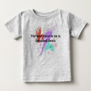 Der beste Ort ist Oma und Opa's Baby T-shirt