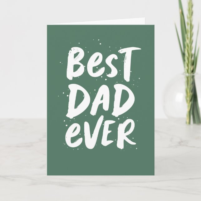 Der beste Papa, der je cooles grünes Foto macht Karte (Vorderseite)