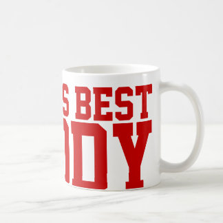 Der beste Papa der Red Sports Schriftart World Kaffeetasse
