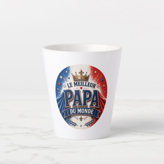 Der beste Papa der Welt Milchtasse (Vorderseite)