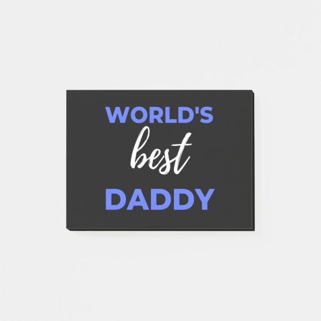 Der beste Papa der Welt Post-it Klebezettel (Vorderseite)