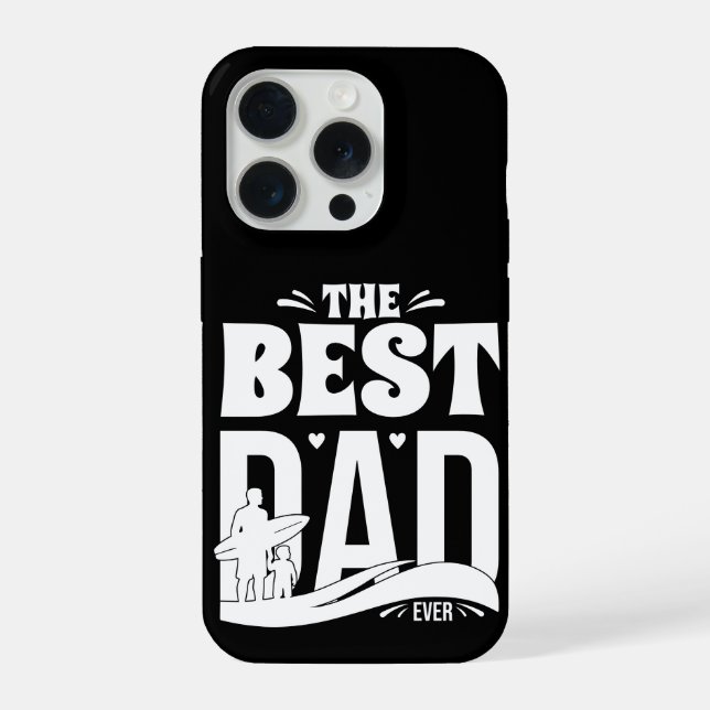 Der beste Papa ever - Vater & Kind iPhone 15 Pro Hülle (Rückseite)