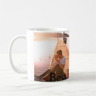 Der beste Papa fügt je Name Bild Väter Tagestext C Kaffeetasse