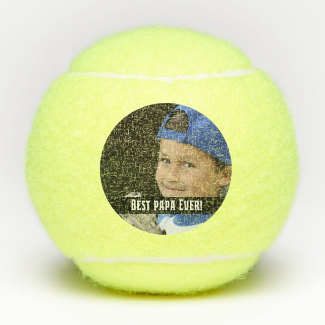 Der beste Papa für Ihr eigenes Foto Tennisbälle (Vorderseite)