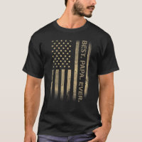 Der beste Papa-je-Amerikaner-Grunge-Flaggenvater D