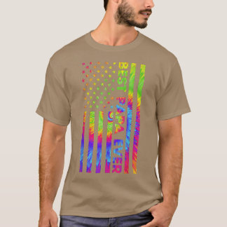 Der beste Papa je Amerikanische Gefärbte Krawatte  T-Shirt