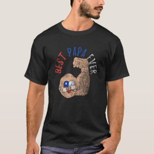 Der beste Papa-je-chilenische Vater Vintager Tag d T-Shirt