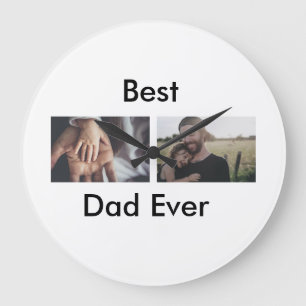 Der beste Papa je glücklich Vater den Tag mit dein Große Wanduhr